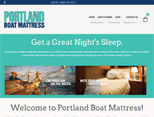 Tablet Screenshot of boatmattress.com